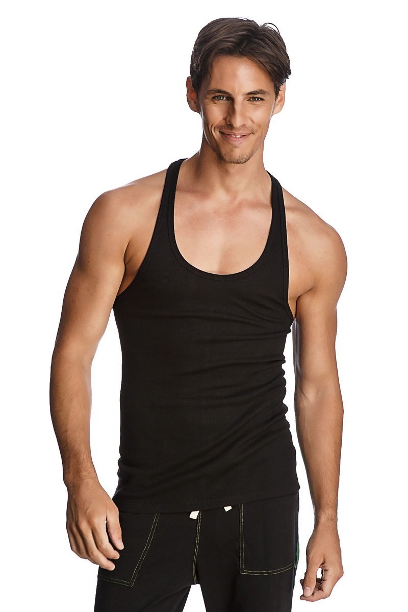 Racer-back Yoga Tank (Black) by 4-rth