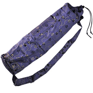 Printed Silk Yoga Mat Bag – Yoga Accessories