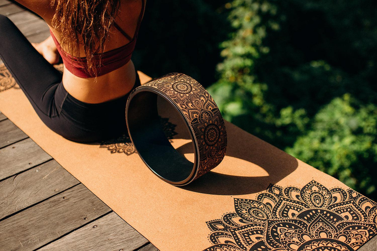 Cork Yoga Wheel - For Enhancing Yoga Poses At Home or Studio