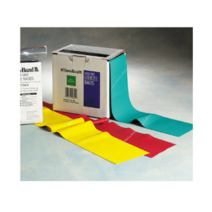 Thera-Band Dispenser Box (75ft) - LATEX FREE Exercise Bands - Red / MEDIUM