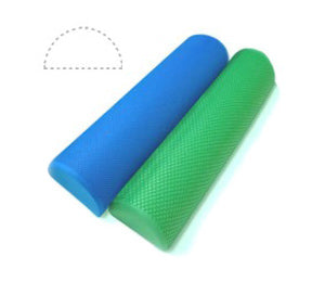 High Density Long Yoga Block With Half Round EVA Massage Foam