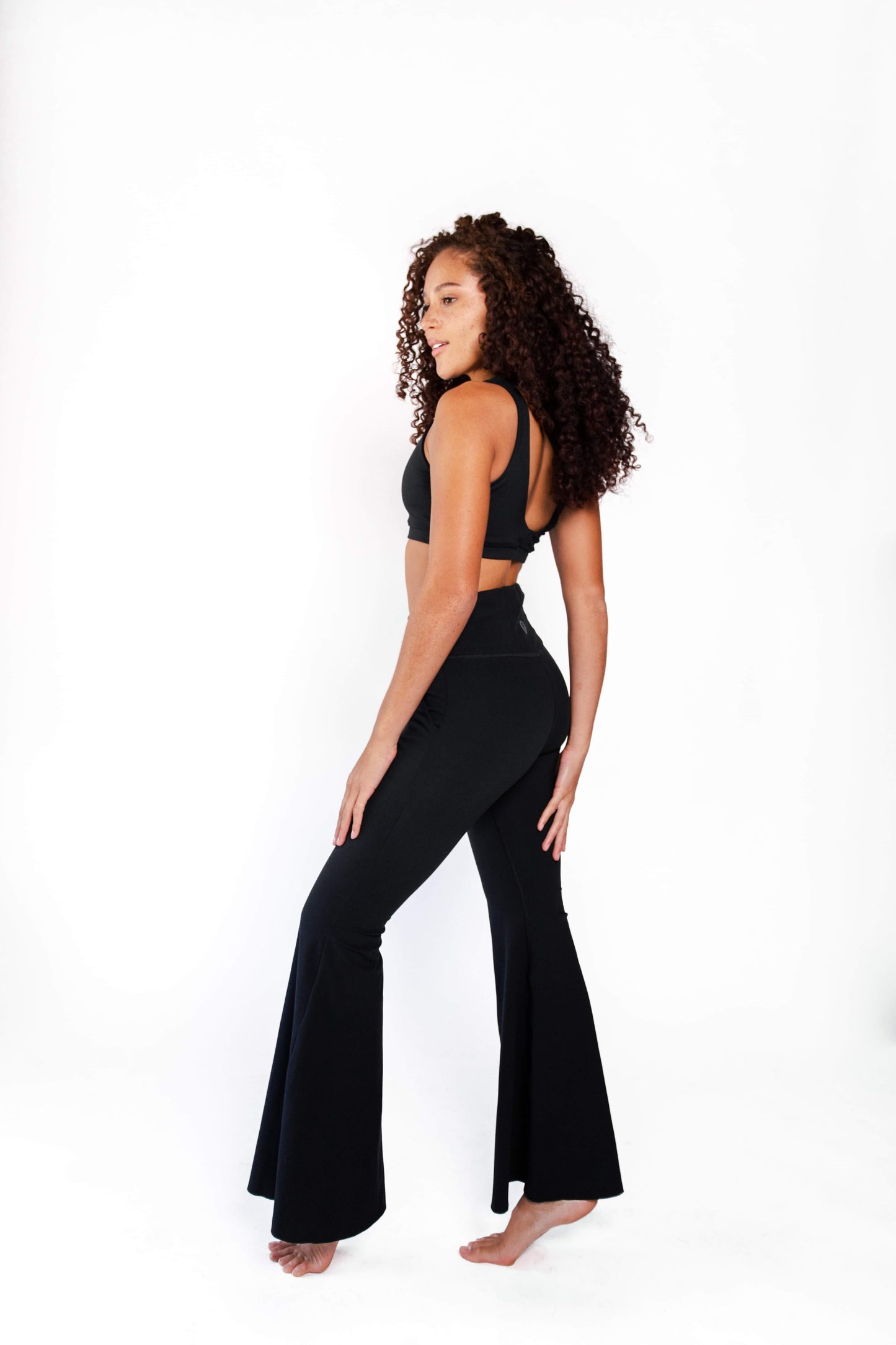 Bell Bottoms 2.0 in Jet Black by Yoga Democracy