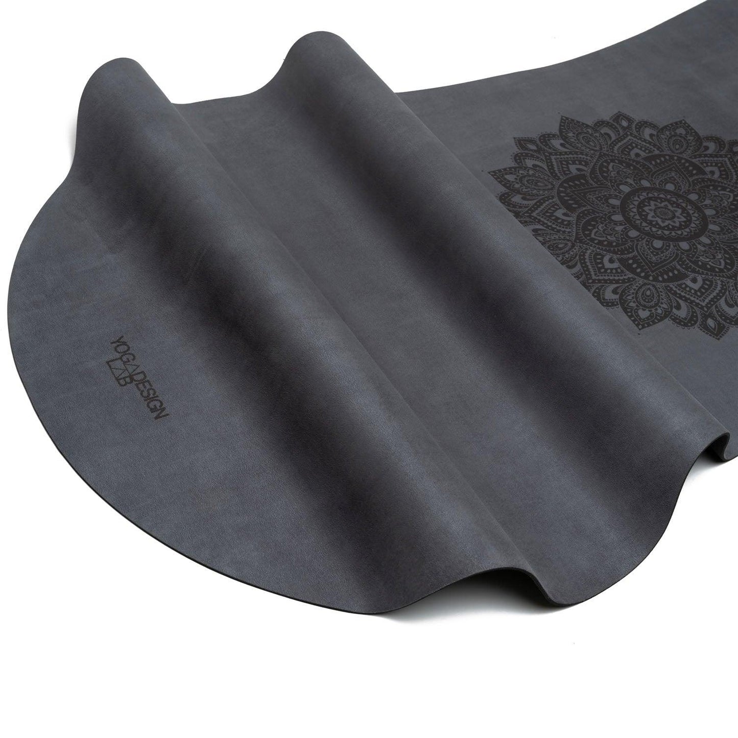 Curve Yoga Mat - 3.5mm - Mandala Charcoal - Large yoga Mat For Tall Yogis