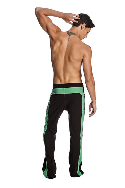 Eco-Track & Yoga Sweat Pant (Black w/Bamboo Green) by 4-rth