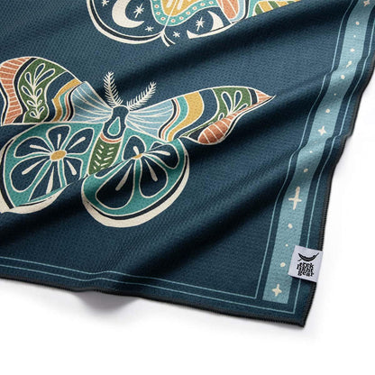 Painted Moth Yoga Towel by Trek Light