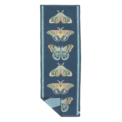 Painted Moth Yoga Towel by Trek Light