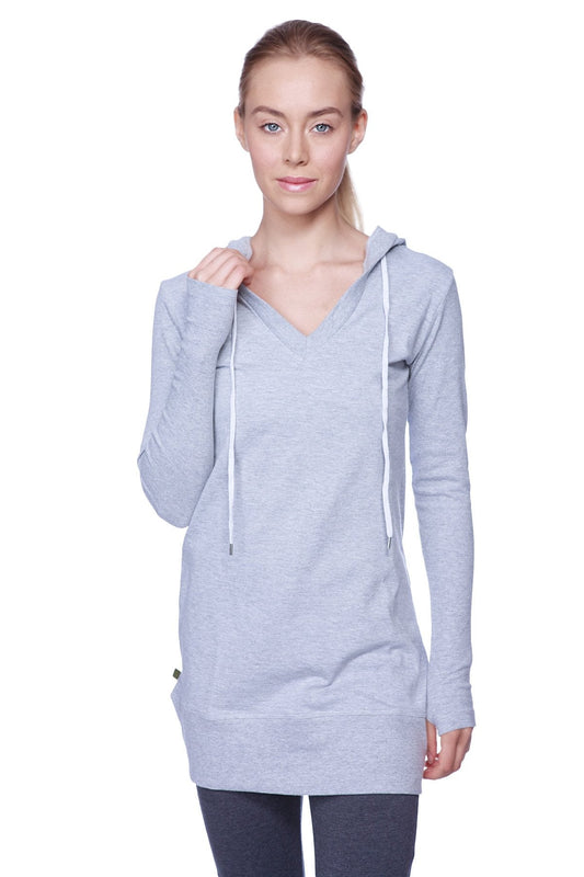 Women's Long Body Hoodie Top by 4-rth