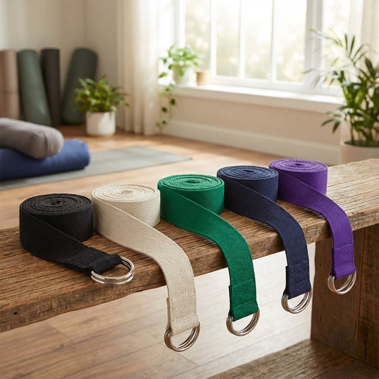 8' D-Ring Buckle Cotton Yoga Strap