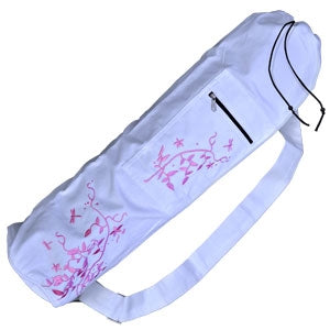 Embroidered Cotton Yoga Mat Bag