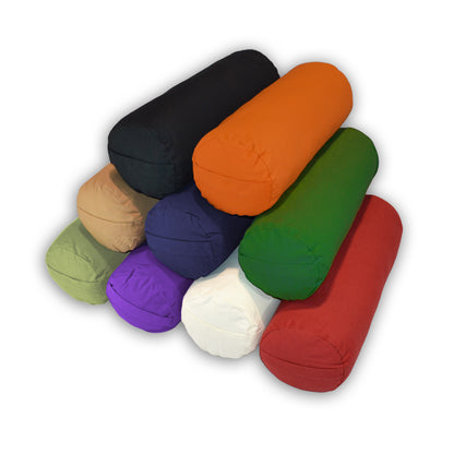 Supportive Round Cotton Yoga Bolster
